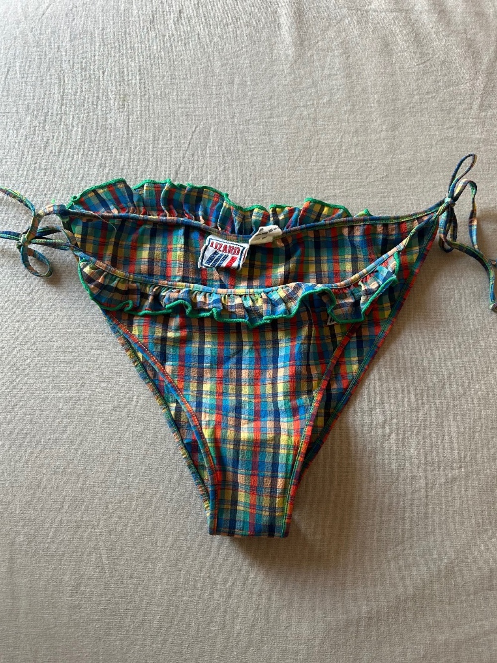 Vintage Plaid Bikini Bottom
